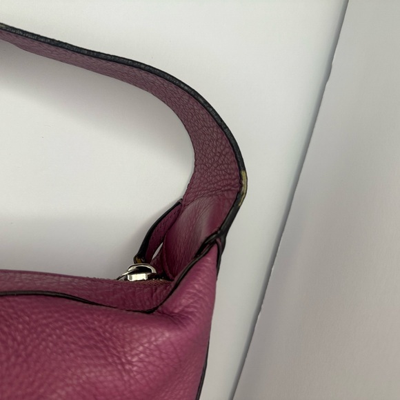 Coach Plum Purple Avery Pebbled Leather  Hobo Shoulder Bag - Picture 13 of 15